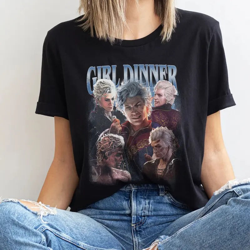 Astarion Baldurs Gate 3 Girl Dinner Vintage Shirt Sweatshirt Hoodie | DripVista.com