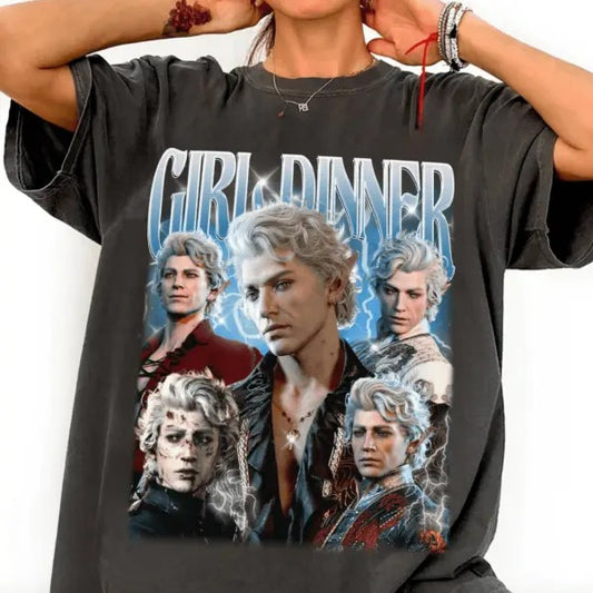 Astarion Baldurs Gate 3 Girl Dinner Vintage, Baldurs Gate Merch, Game Lover Shirt