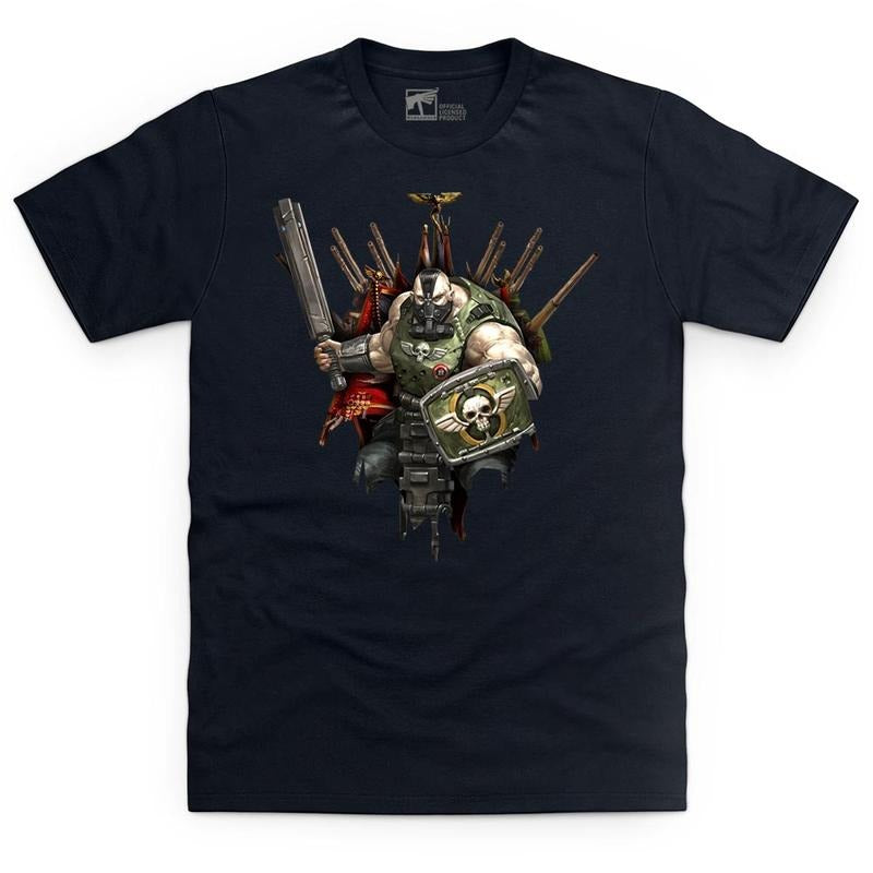 Astra Militarum Bullgryn Black T Shirt - WARHAMMER MERCH