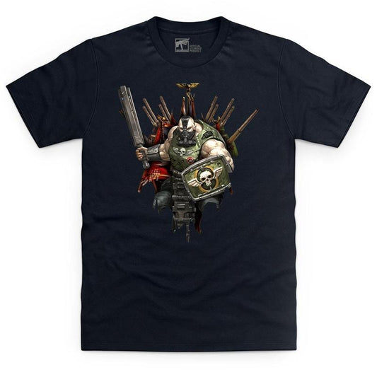 Astra Militarum Bullgryn Black T Shirt - WARHAMMER MERCH