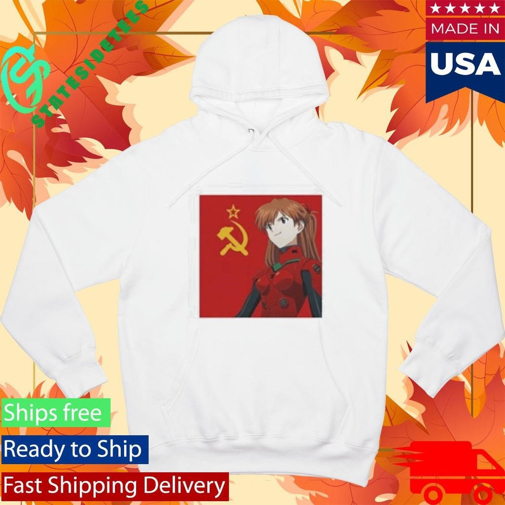 Asuka Langley Soryu Soviet Flag Shirt
