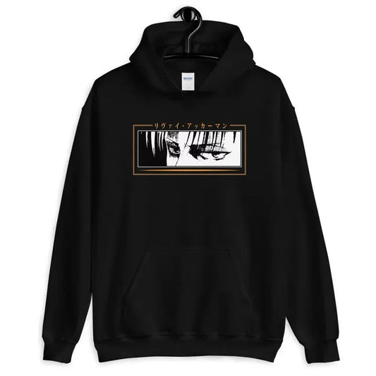 Attack On Titan Levi Ackerman Hoodie Black Unisex Hoodie Pullover
