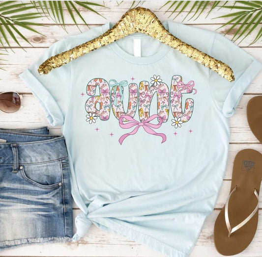 Aunt with Bows Tshirt