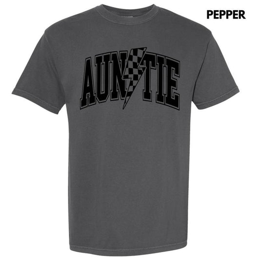 Auntie Lightning Bolt Comfort Colors T-Shirt 'NLB'