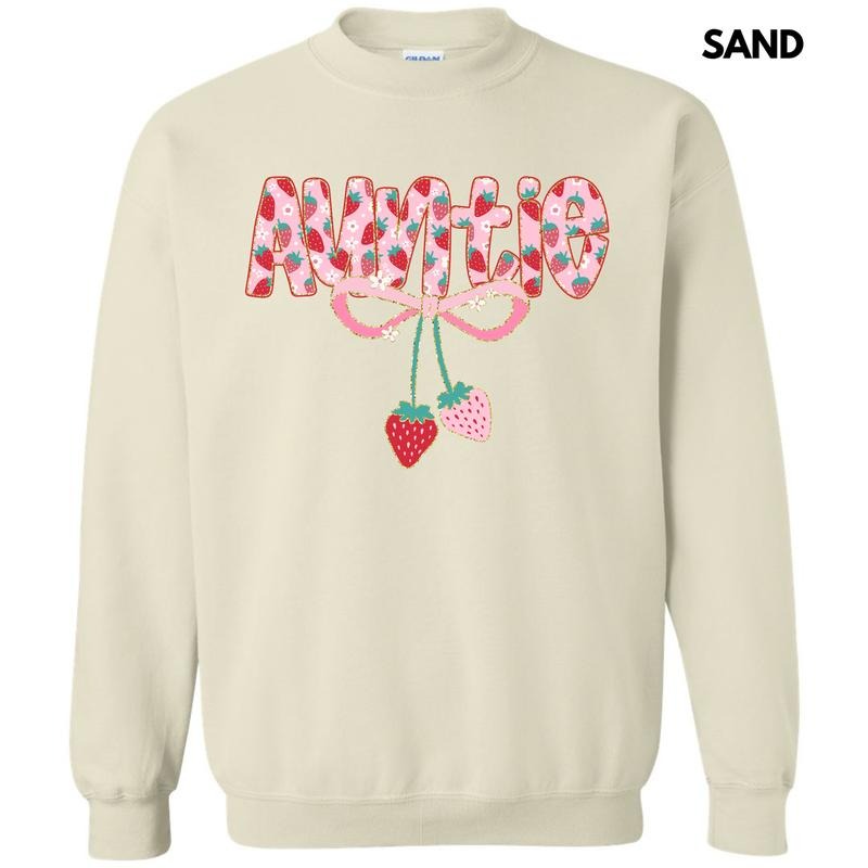 Auntie Strawberry Coquette Sweatshirt 'NLB' T-Shirts, Hoodie | DripVista.com