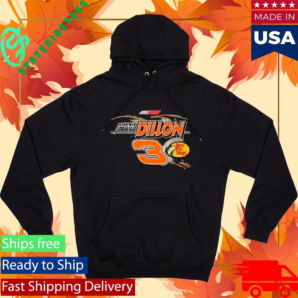Austin Dillon 2026 Bass Pro Shops Winchester Black 2-Spot Shirt