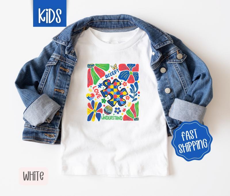 Autism Awareness Kids Shirt - Children's Tshirt - Cute Youth Tee Gildan Hoodie, Sweatshirt | DripVista.com
