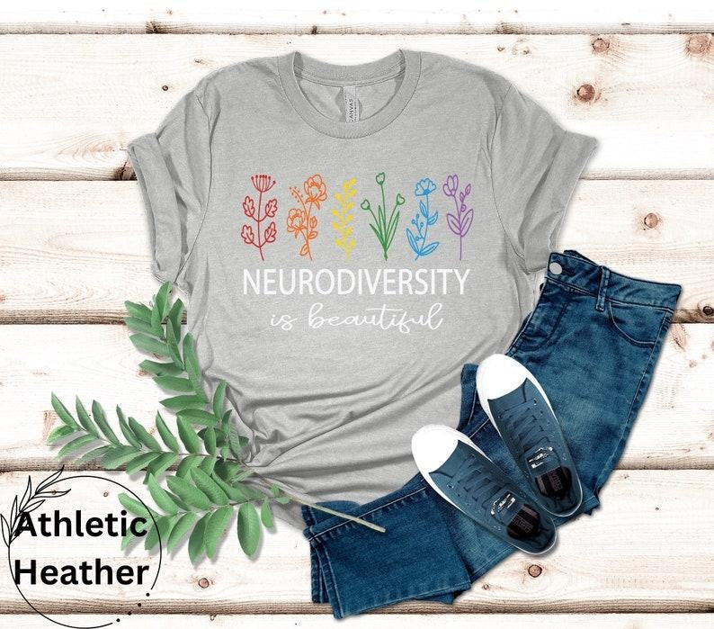 Autism Awareness Shirt, Neurodiversity wildflower Shirt, Autistic Pride Shirt, Autism Mom Shirt, Autism Shirt,...