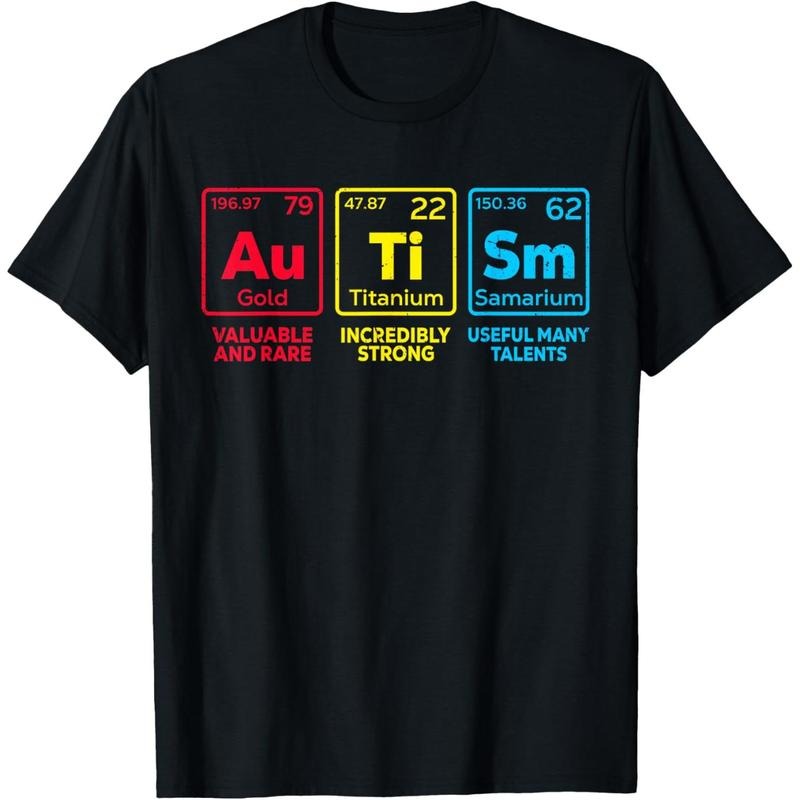 Autism Awareness Women Men Kids mom Elements Periodic Table T-Shirt Hoodie, Sweatshirt | DripVista.com