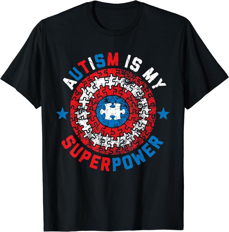 Autism Is My Superpower T-Shirt | Unisex Cotton Tee, Size S-3XL Hoodie, Sweatshirt | DripVista.com