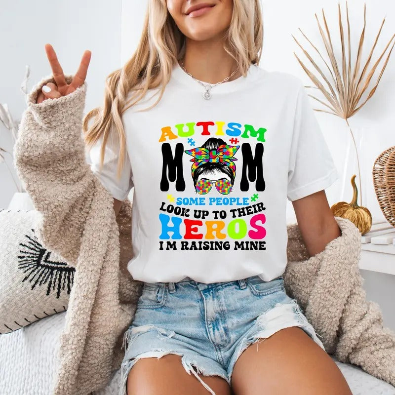 Autism Mom Sweatshirt, Proud Autism Parent Crewneck, Autism Awareness Gift, Support Autism Clothing, Autism Mama Shirt Women