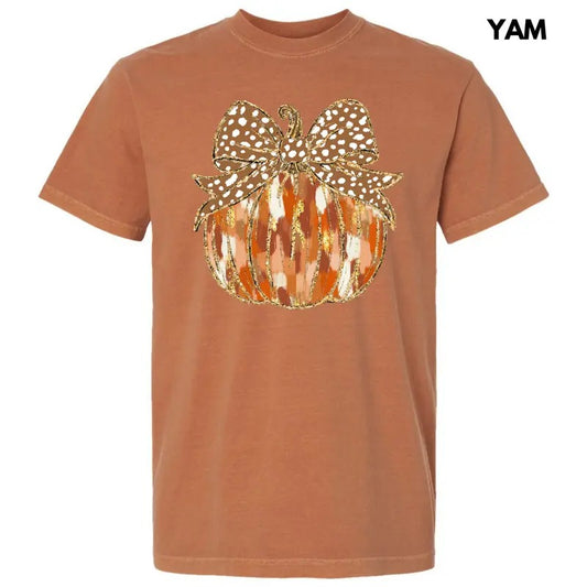 Autumn Brushstroke Pumpkin Comfort Colors T-Shirt 'NLB'