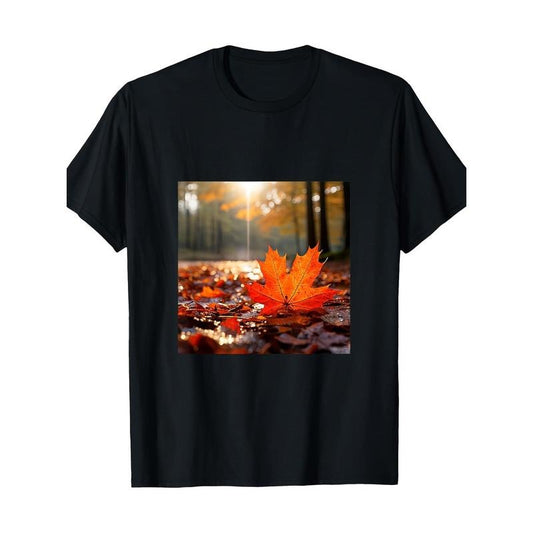Autumn Leaf T-shirt -100% cotton Made in USA