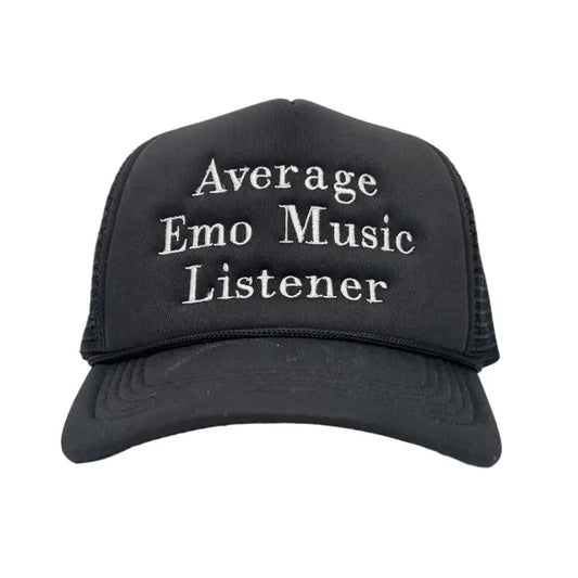 Average Emo Music Listener Custom Embroidered Trucker Hat