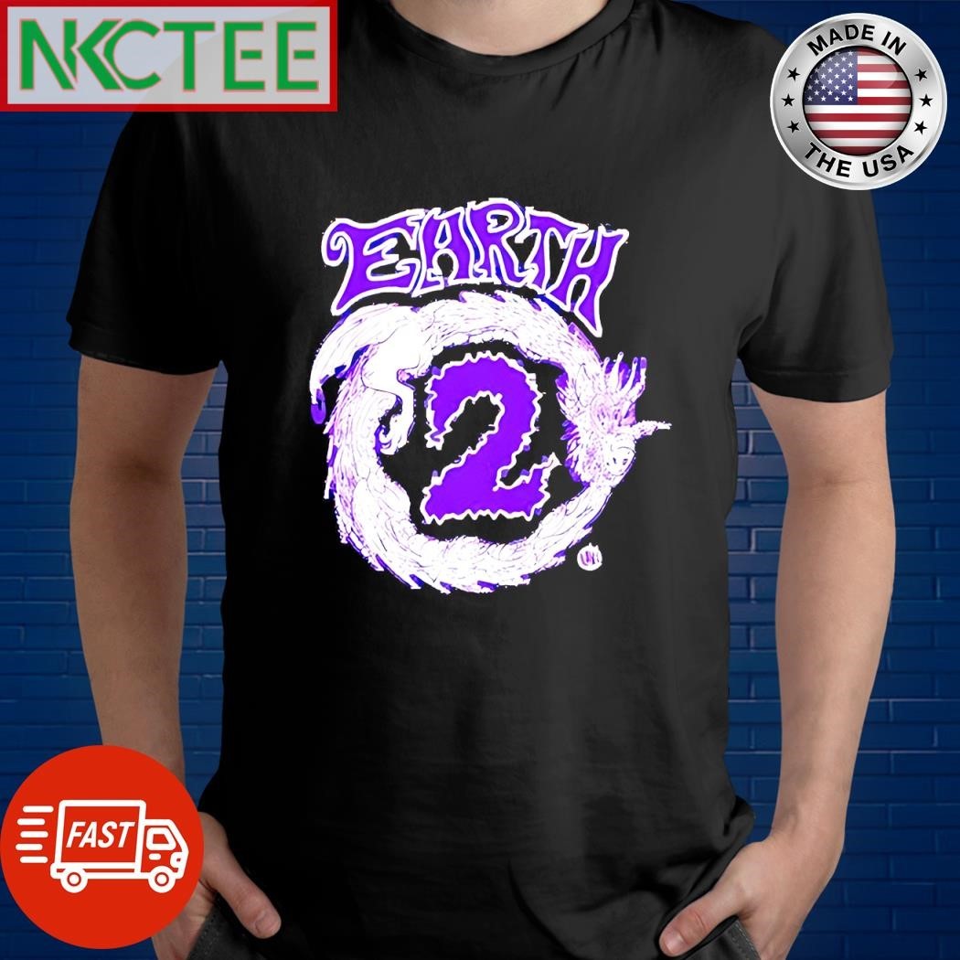Awesome Earth 2 Dragon circle graphic shirt
