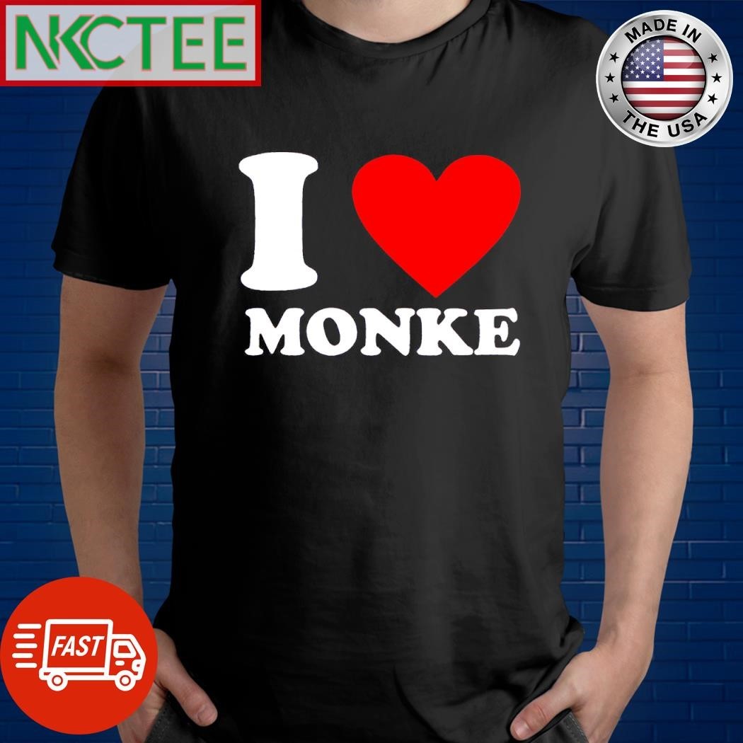 Awesome I love Monke heart shirt
