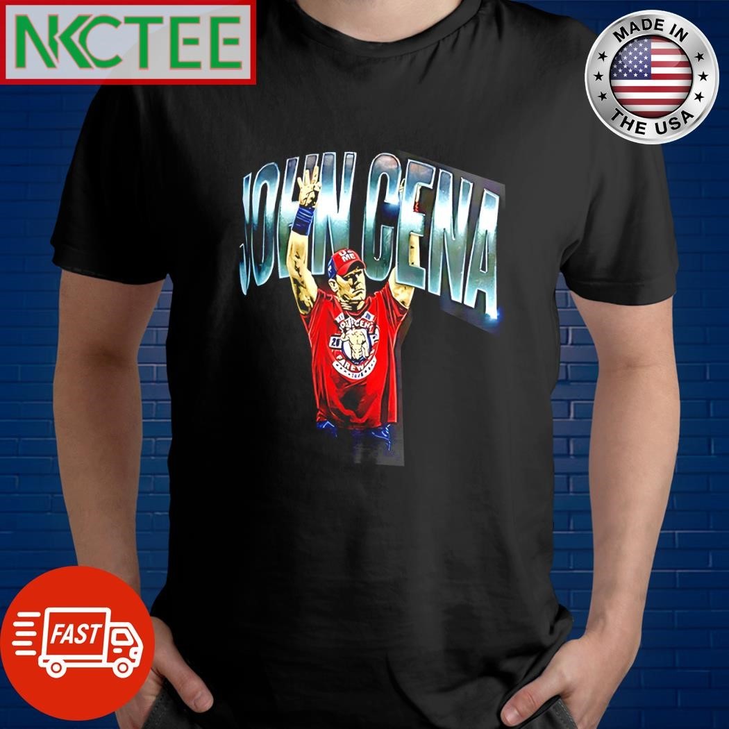 Awesome John Cena silver text farewell tour shirt