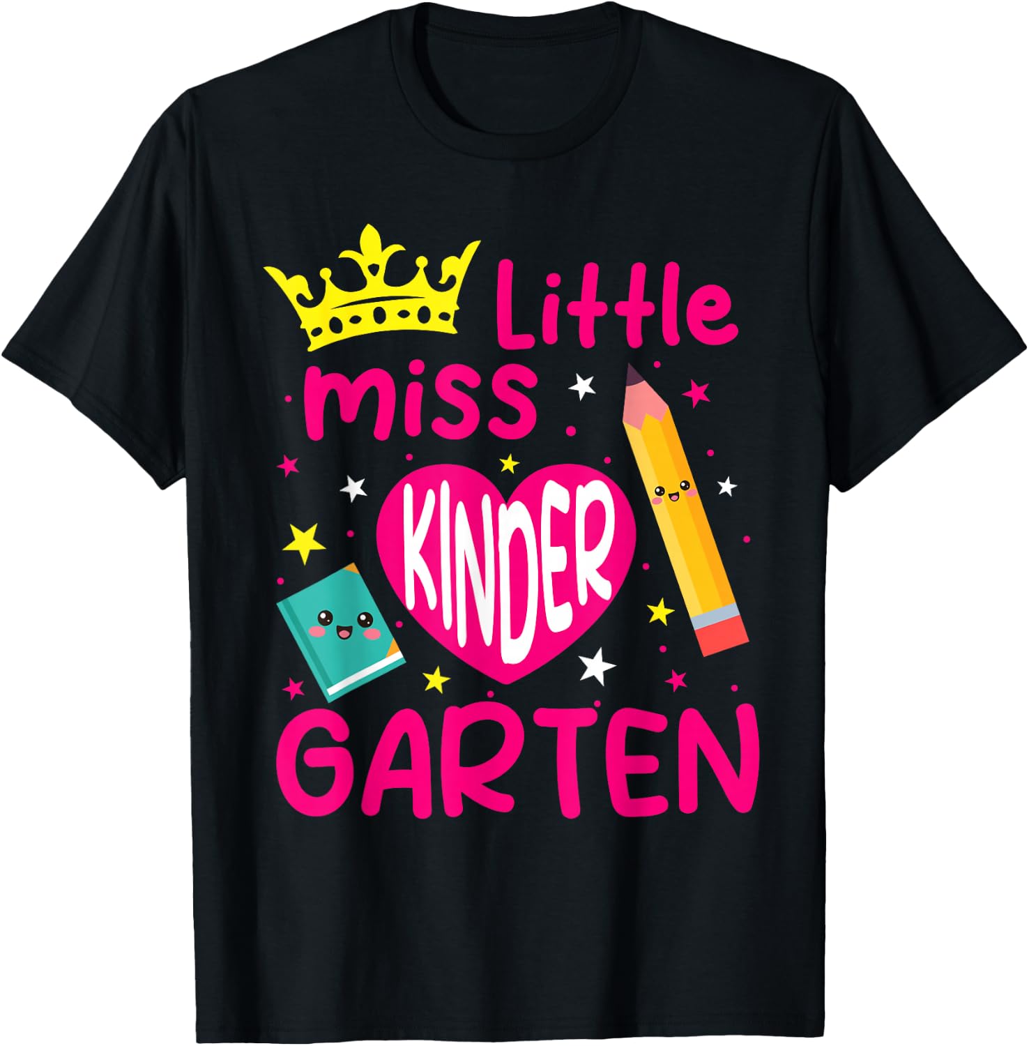 Cute Kindergarten Princess Girl Back to School Girls Kids T-Shirt