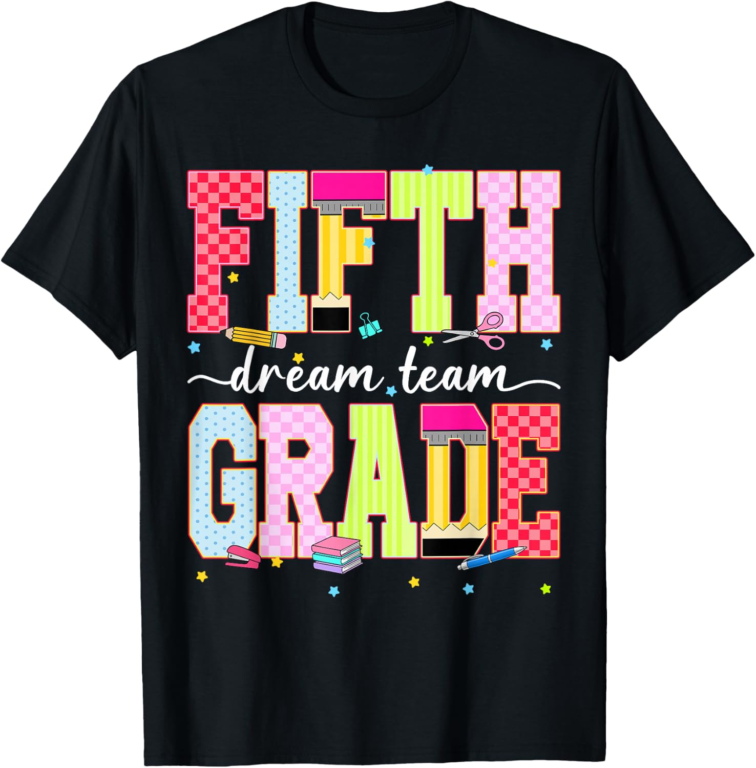 Fifth Grade 5th Dream Team First Day 1st Teacher Boy Kid T-Shirt