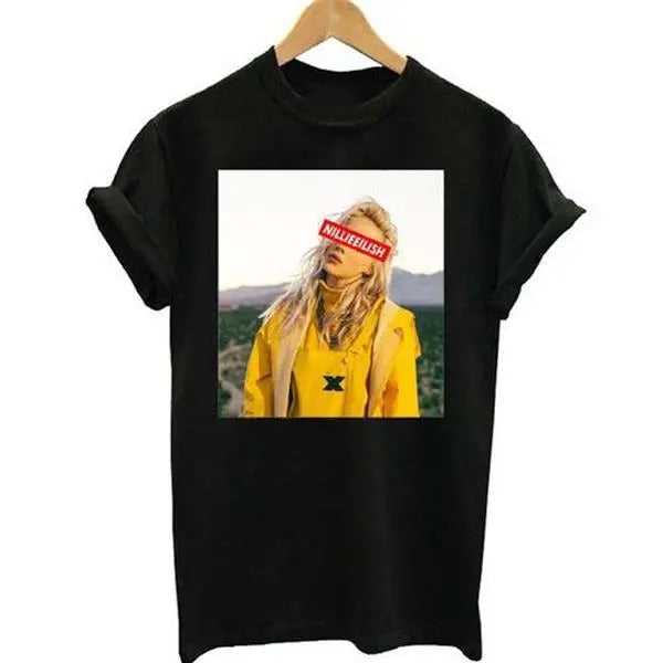 BBillieeee Eilishhh Photo Graphic T-Shirt, Rnb T-Shirt Hoodie, Sweatshirt | DripVista.com
