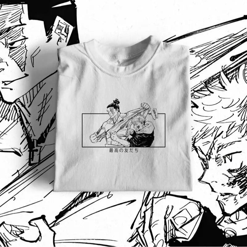 BESTO FRIENDO T-Shirt Yuji Itadori & Aoi Todo Anime JJk Gift For Fan Lover Hoodie, Sweatshirt | DripVista.com