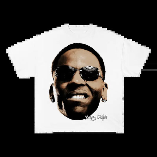 BIG FACE DOLPH TEE Heavy Cotton Tee Basketball Sreetwear 90s Styled Menswear Oversized