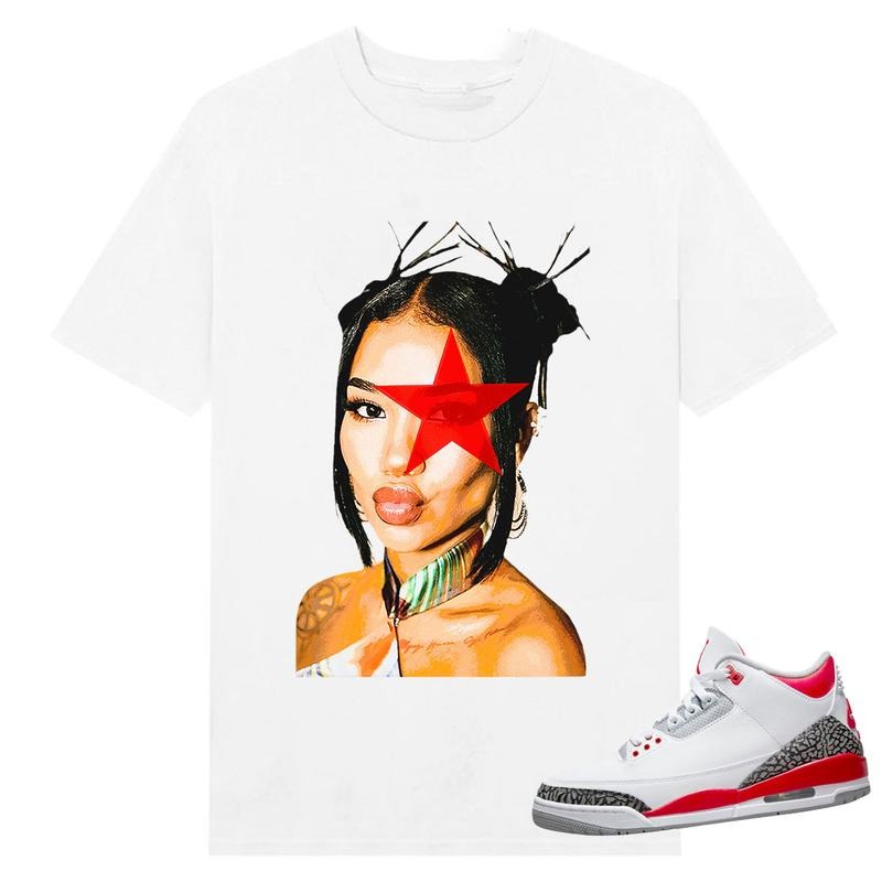 BIG FACE Jhene Star, Shirt to match Fire Red 3s Black, Shirt to matching Sneaker Hoodie, Sweatshirt | DripVista.com