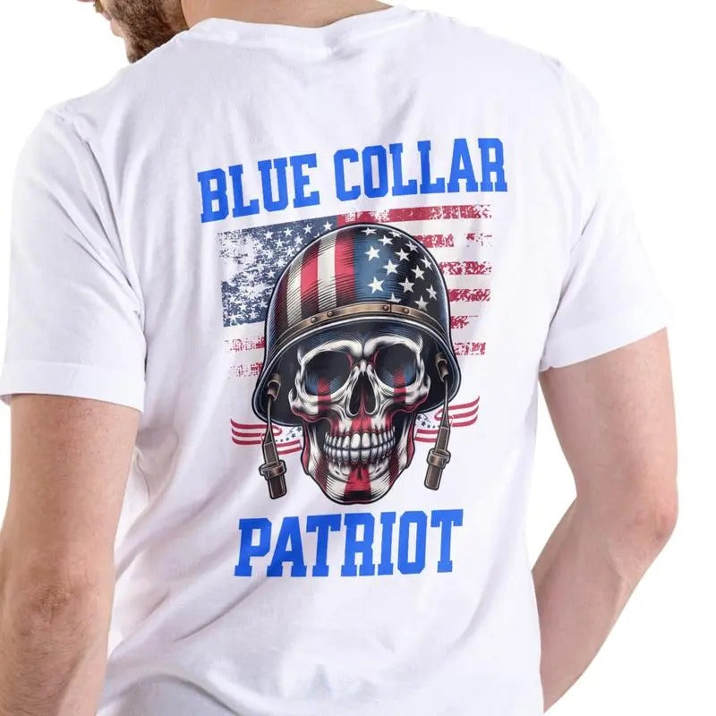 BLUE COLLAR PATRIOT shirt Hoodie, Sweatshirt | DripVista.com
