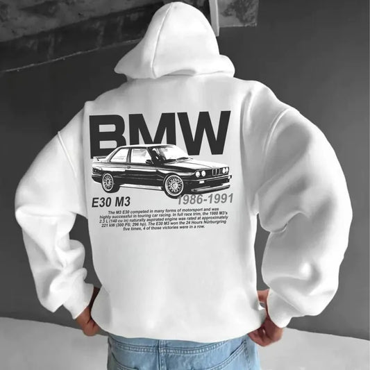 BMW 1990 M3 E30 Hoodie, Car Enthusiast Hoodie, Car Clothing