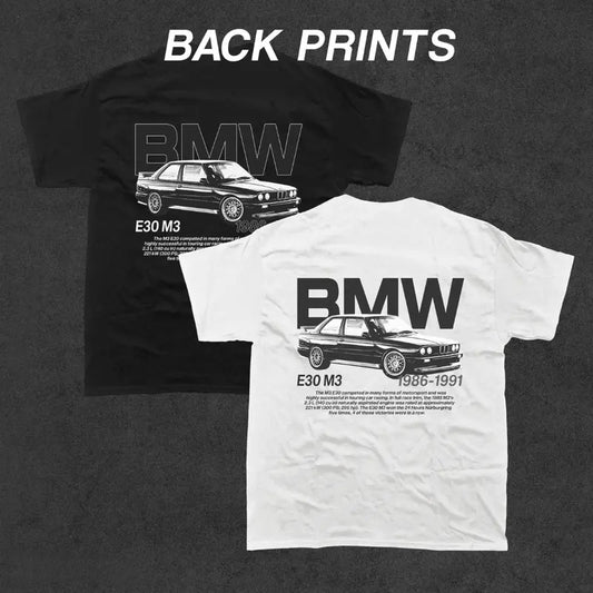 BMW E30 M3 Graphic T Shirt, 90's Car T Shirt, Unisex, Street Racing Shirt, Vintage car shirt, gift for boyfriend men  gifts