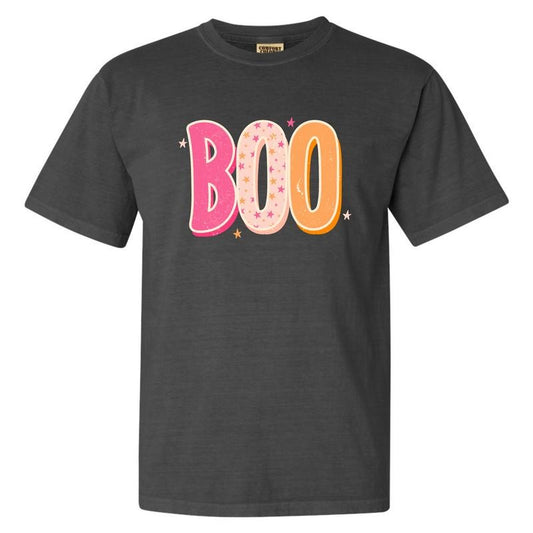 BOO Bubble Letter Comfort Colors T-Shirt 'NLB'