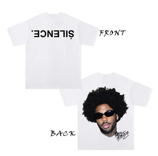 BRENT FAIYAZ Tee Rap Tee Concert Hip Hop Shirt, Sonder slience Tee Double Sides