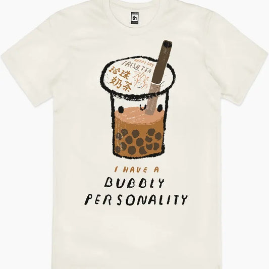BUBBLY PERSONALITY T-SHIRT, Men Summer Fashion Cotton, Cotton Menswear, S to 3XL Soft Topstyle{n002}2