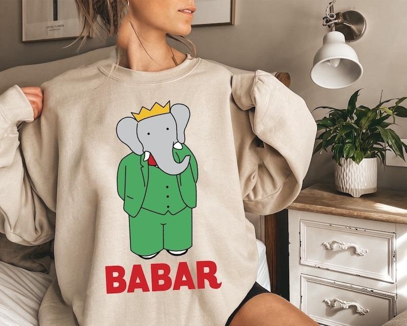 Babar | Nostalgic TV Show | Crewneck | Sweatshirt | T Shirt Hoodie | DripVista.com
