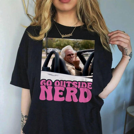 Baby Billy Flips Off T-Shirt, Baby Billy Go Outside Nerd Meme Tee Shirt, Baby Billy 90s Tee, Misbehavin Tour Shirt Baby Billy Fan Club