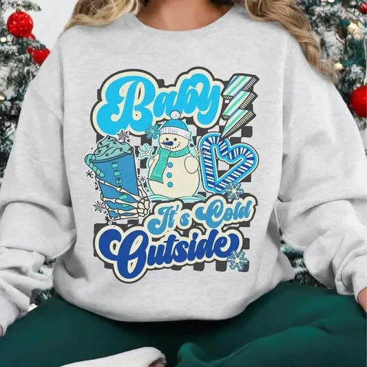 Baby It's Cold Outside Shirt, Baby It's Cold Outside ~ Unisex Apparel Relaxed Fit Printed in the USA Clothing Womenswear Casual and Comfortable