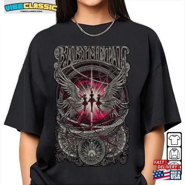 Babymetal Us Tour 2023 Shirt The Babyklok 3 Tee Music Unisex Gifts Fan T-Sh... Hoodie, Sweatshirt | DripVista.com