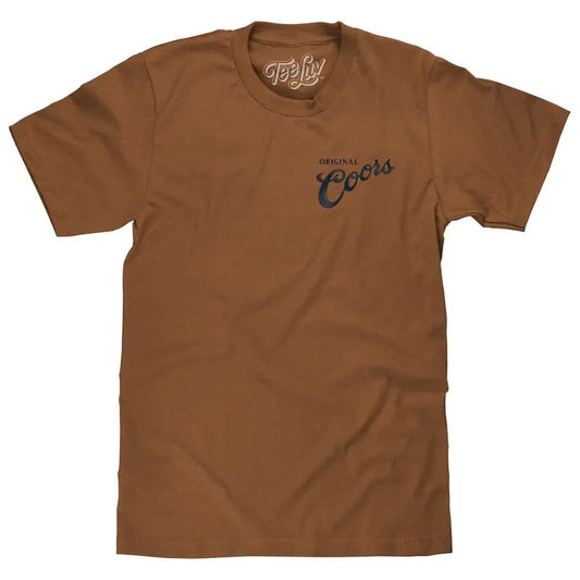 Coors Original Rodeo Cowboy Front/Back T-Shirt - Brown Sugar