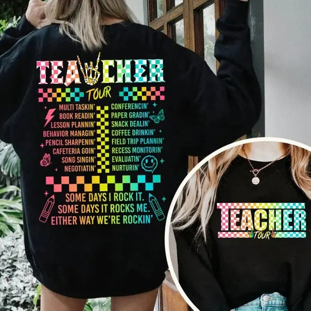 Back To School Retro Teacher Shirt, ABCD Teacher Tour Shirt, Back To School, End of Year Pnh, Teacher Gift, Kindergarten Teacher Shirt, Elementary School
