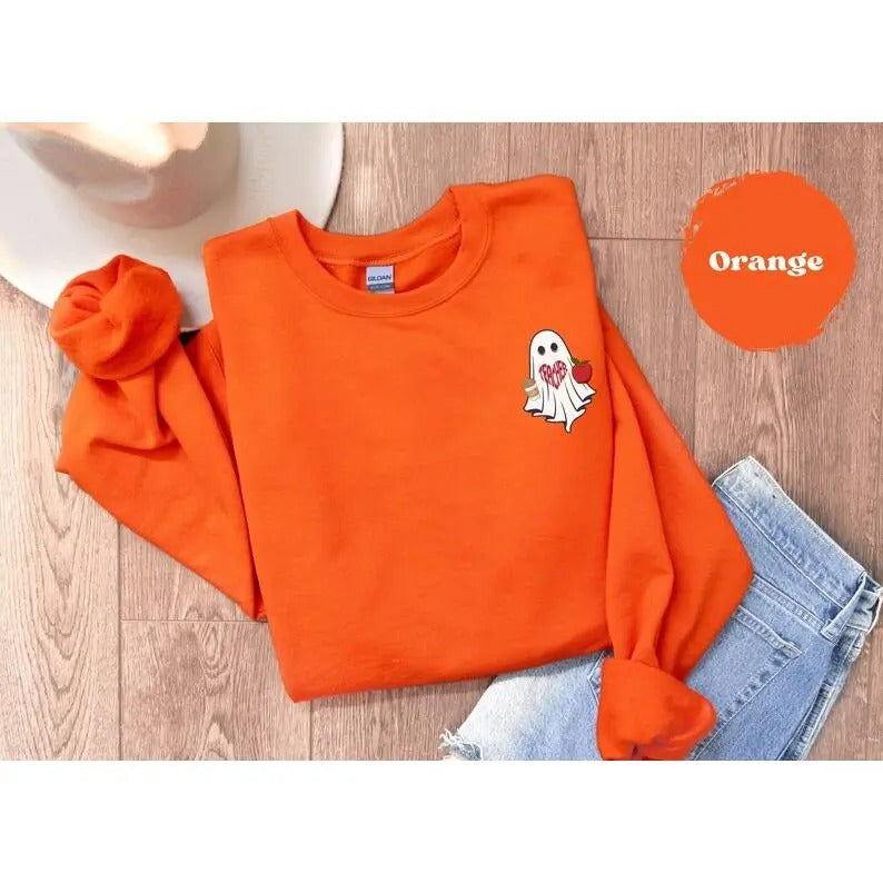 Back To School Spooky Teachers Build Character Custom Halloween Teacher Sweatshirt Cute Teacher Personalized Gift Funny Teacher Appreciation Back to School