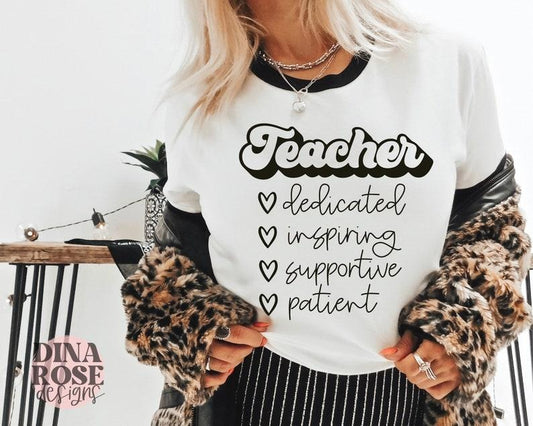 Back To School Teacher Shirt, Teacher Appreciation Shirt, Teacher Shirt Shirt, Teacher Affirmations Shirt, Teacher Quotes Shirt Shirt Cut File For Cricut