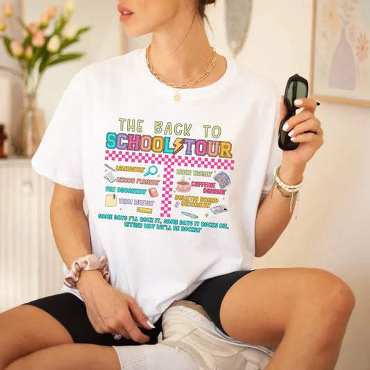 Back To School The Back To School Tour Shirt, First Day of School Shirt, Teacher Life Shirt, Teacher Appreciation Shirt, Shirt for Teachers