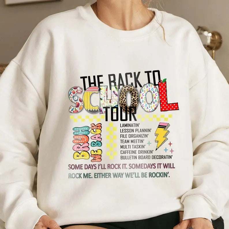 Back To School The Back To School Tour T-Shirt Shirt, Bruh We Back Tee Digital Download, Back To School Hoodie Shirt, School Day Shirt, Teacher Shirt Shirt