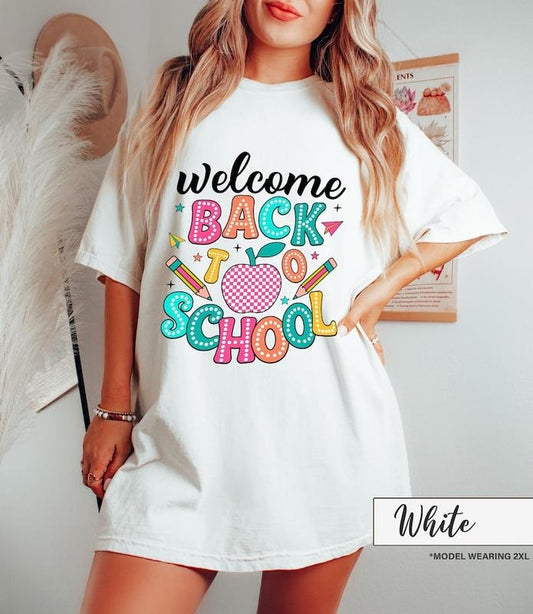 Back To School Welcome Back To School T Shirt Sweater Hoodie- First Day Of School T-Shirt - Hello School Shirt - Back To School T-Shirt - Gift For Student - Teacher Shirt
