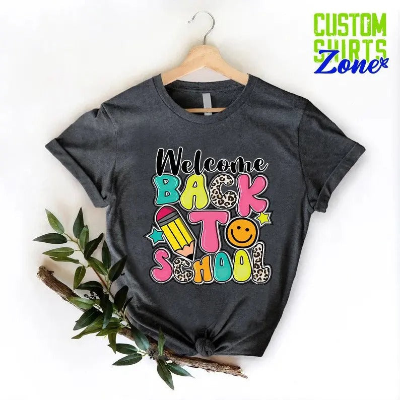 Back To School Welcome Back To School T Shirt Sweater Hoodie,Teacher Shirt,Gift for Teacher,Kindergarten Teacher Shirt,School Shirt Teacher Gift Shirt,Back to School Shirt