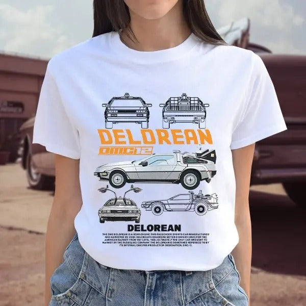 Back to the Future Car Specifications Shirt,Marty McFly Emmett Brown Shirt Car Lover Shirt Back to the Future Movie Shirt