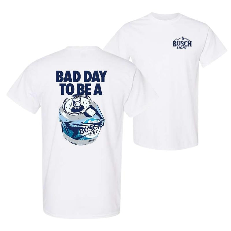 Bad Day Hidden leaf ninja Be WB shield Busch Light 2 Sided T-Shirt For Men For Women, Trendy Shirt 2 Sides T-shirt, Full...
