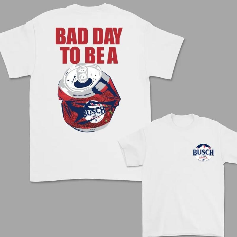 Bad Day Hidden leaf ninja Be WB shield Busch Light Bitten fruit T-shirt, Busch Light Beer Tee, Unisex Menswear Casual...