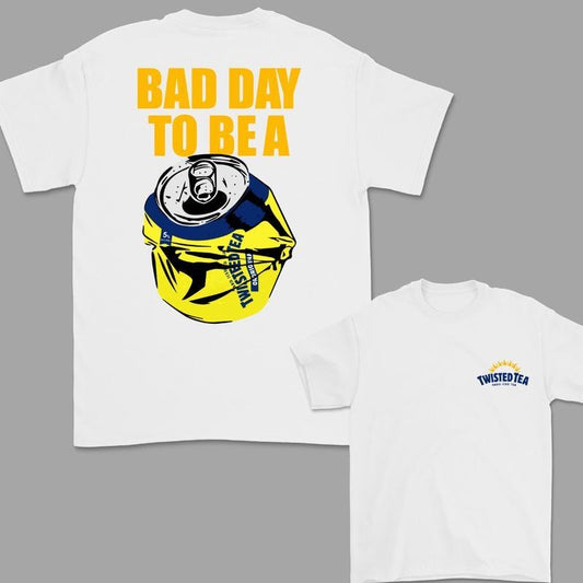 Bad Day to Be a Twisted Tea 2 Sided T-Shirt, Funny 2 Sided T-Shirt, Gift for Men for Woman, Menswear Graphic Tee Casual Top for Unisex
