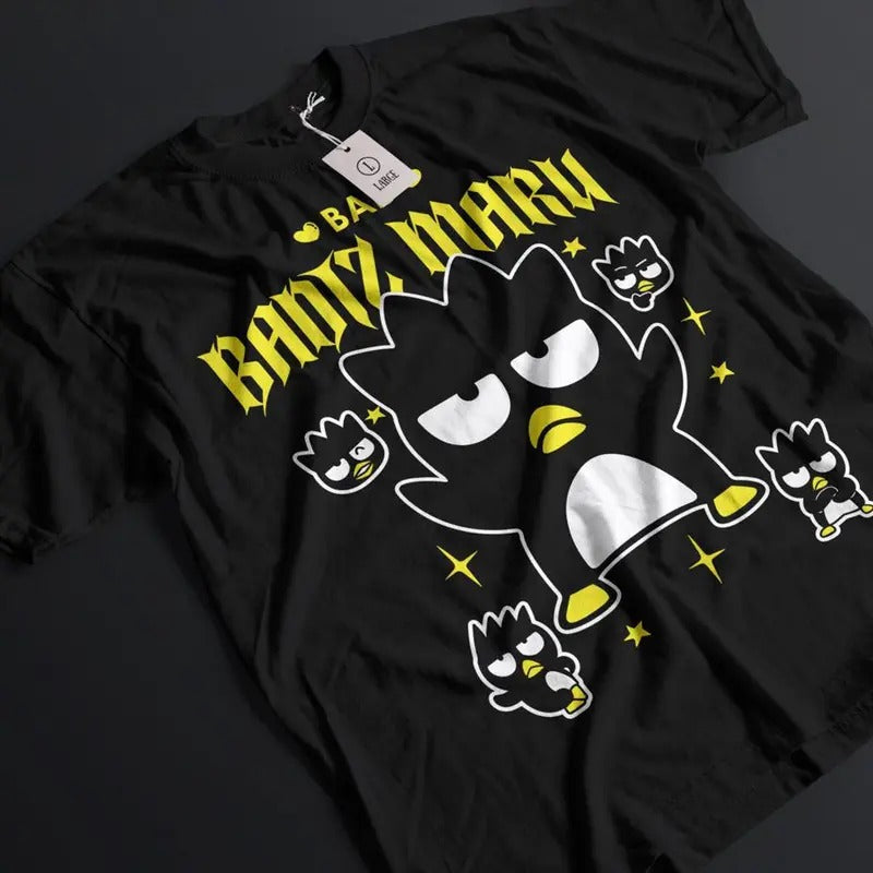 Badtzu Maru Unisex Tee, Anime Shirt, Cute Anime Shirt, Manga Lover Shirt, Anime Graphic Tee Classic Cotton Hoodie, Sweatshirt